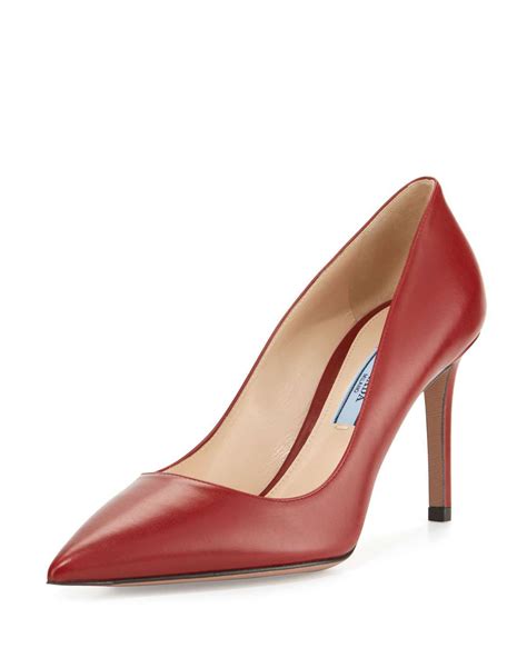 prada scarpe donna rosse tacco|Scarpe Prada donna .